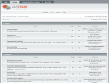 Tablet Screenshot of forums.zenverse.net